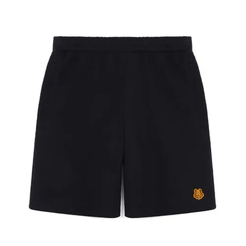 KENZO男士 Tiger Crest小虎头短裤 黑色