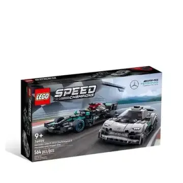 LEGO 乐高梅赛德斯AMG F1 W12 E Performance+AMG Project One拼插玩具76909