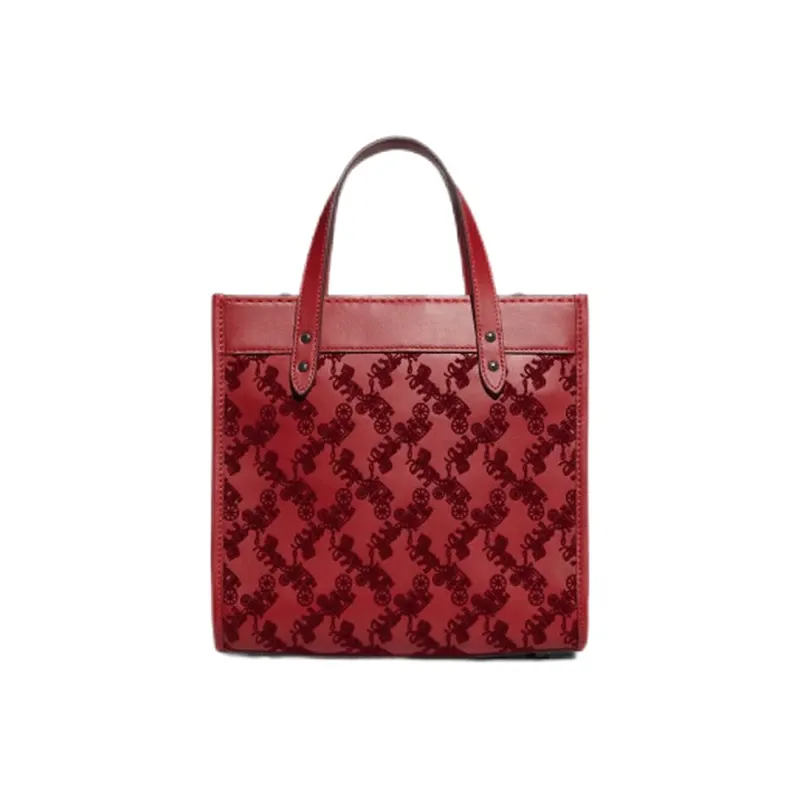 COACH蔻驰女士马车图案印花FIELD 22号托特包