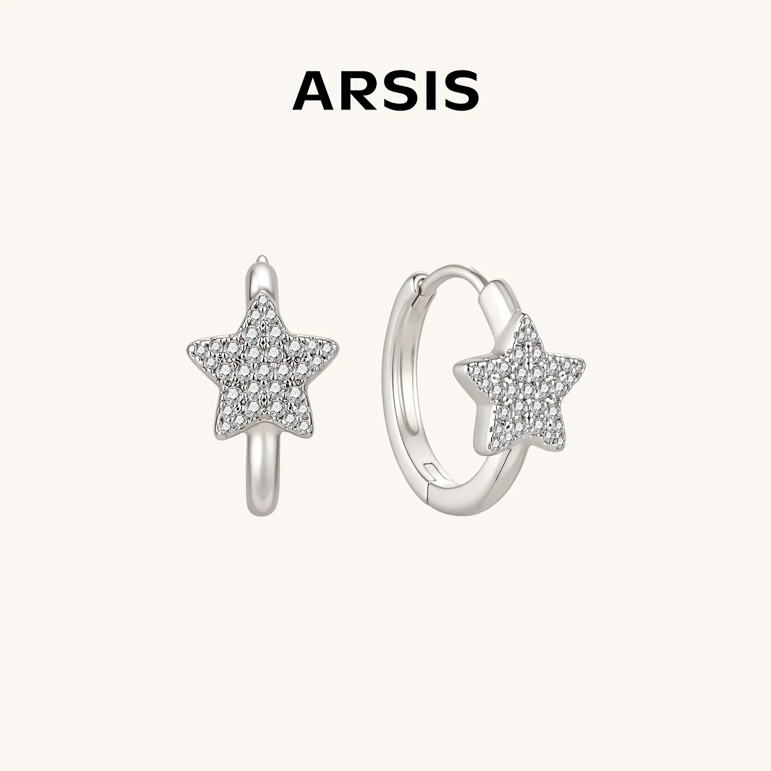 ARSIS 流星耳扣 银色