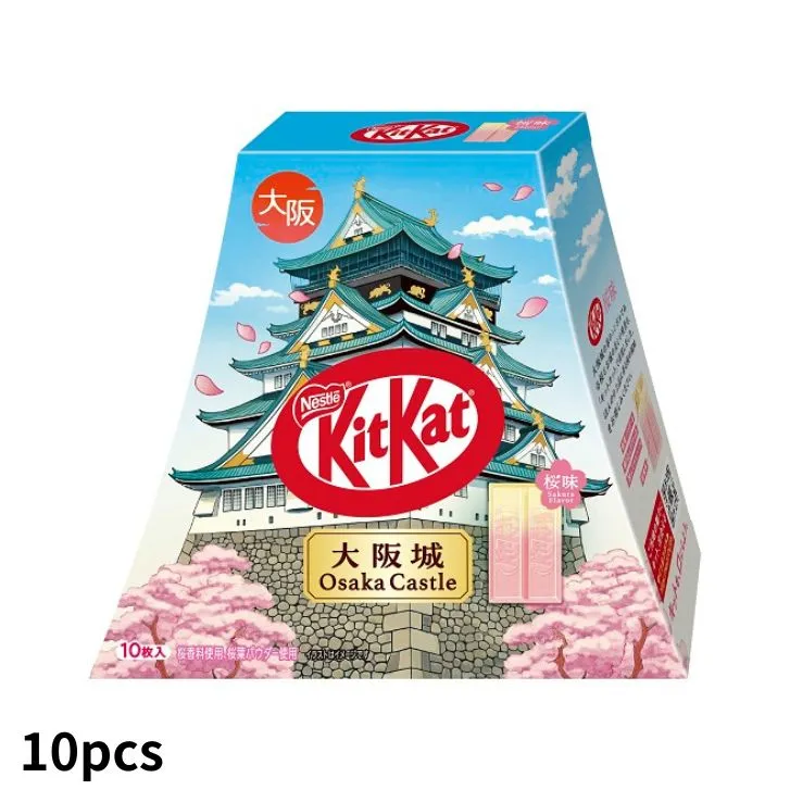 雀巢 KitKat 大阪城包装 [樱花味] 10片装