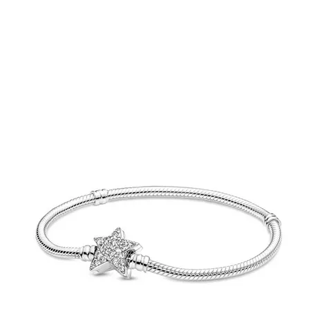 PANDORA 潘多拉不对称星形链扣蛇骨链手链