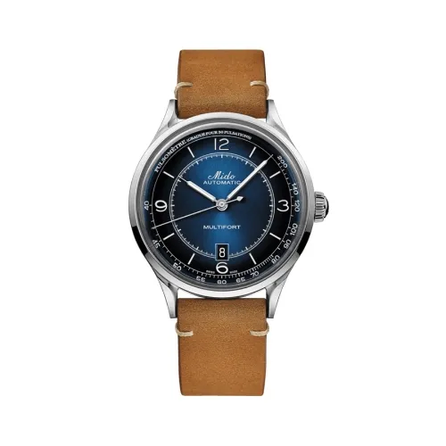 Mido美度官方舵手系列运动皮带复古机械男表