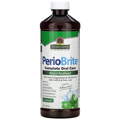 Nature's Answer Periobrite Mouthwash- Cool Mint, 480 ml.