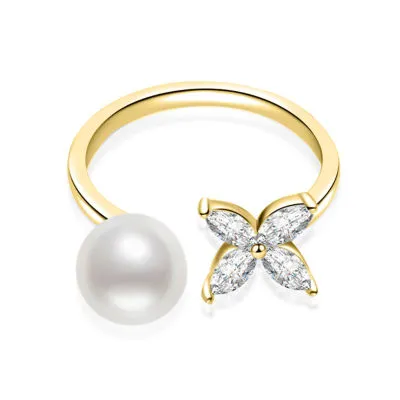 Top Grade Freshwater Pearl Ring WR00309 | EVERLEAF