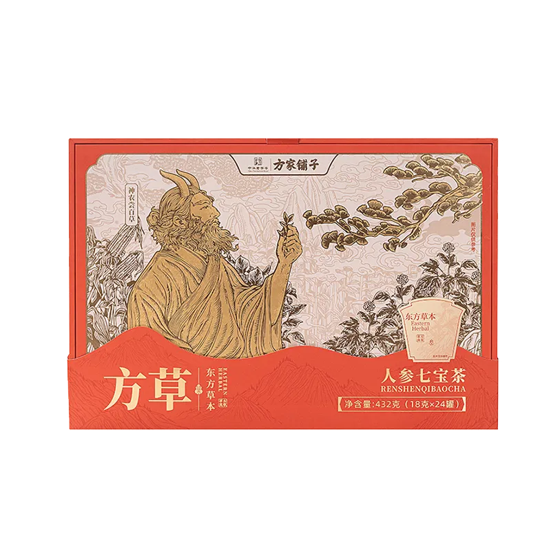 方家铺子 人参七宝茶432g（24罐）/盒