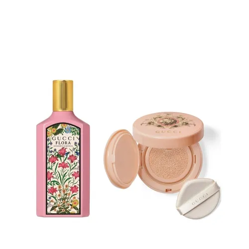 【古驰组合】古驰绮梦栀子香型女士香水100ml+古驰丝润气垫粉底液 03号