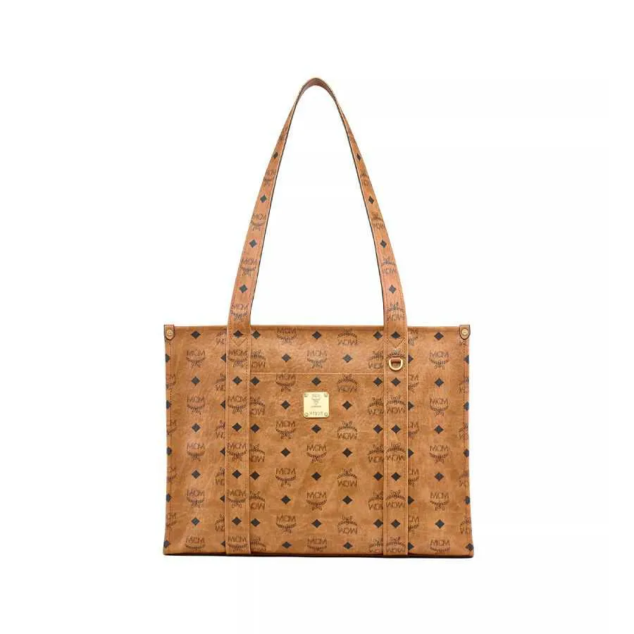MCM Visetos 交织字母帆布托特包 MWTFATA02CO001