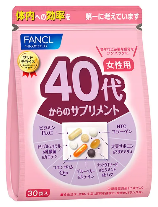 FANCL （芳珂） 40岁开始的健康营养素 女性用 15～30日分 (30袋)