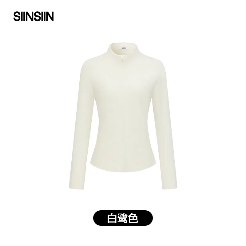 siinsiin轻塑暖绒衣2.0内搭抓绒保暖衣 SB2SZ19002 规格:白鹭色;尺码:XL