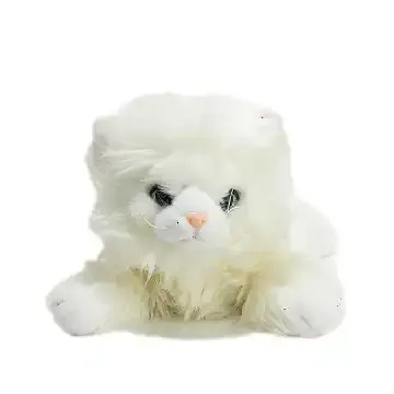礼祺白猫趴姿公仔48091