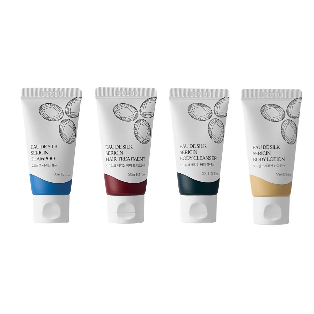 【特卖】【亏本清仓】蚕丝个护旅行套装(30ml *4) 洗发水+护发素+沐浴露+身体乳 规格:1