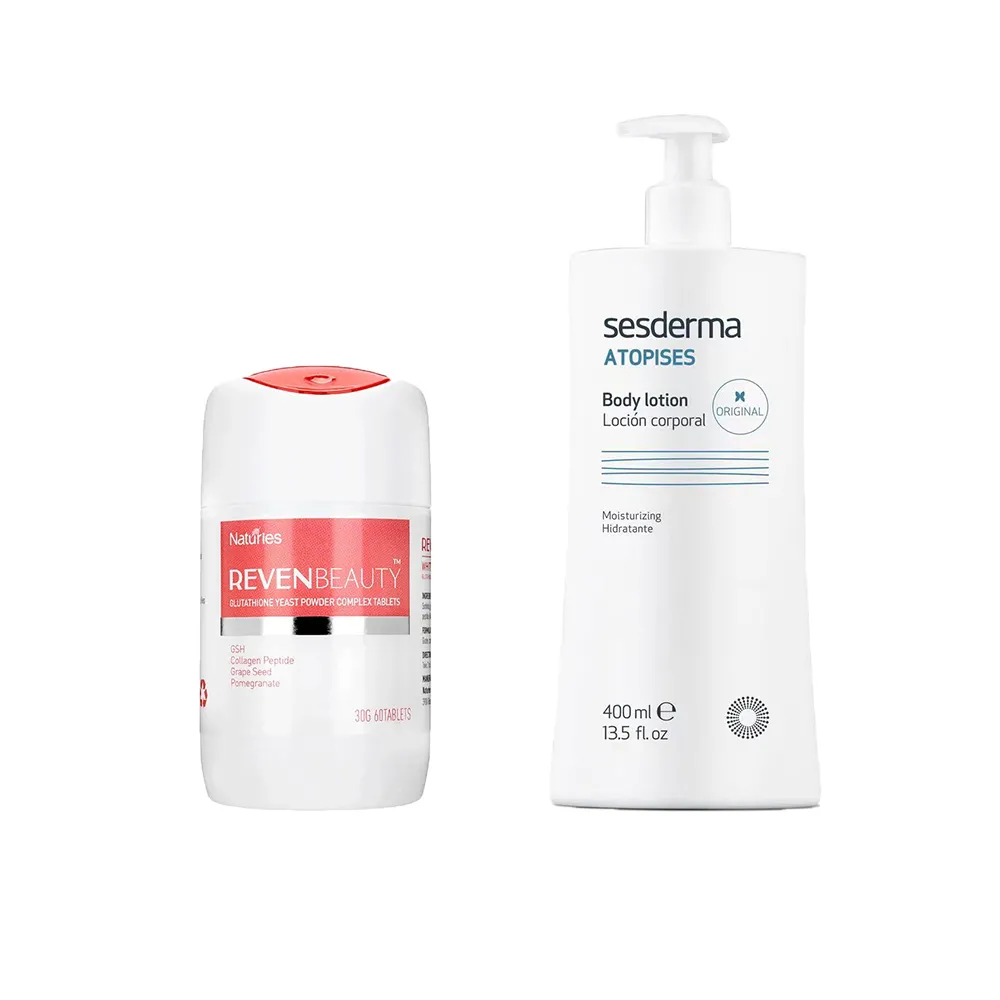 SESDERMA 赛斯黛玛 烟酰胺经典保湿身体乳+奈氏力斯新西兰进口谷胱甘肽酵母粉复合片 400ml+500mg/片×60片