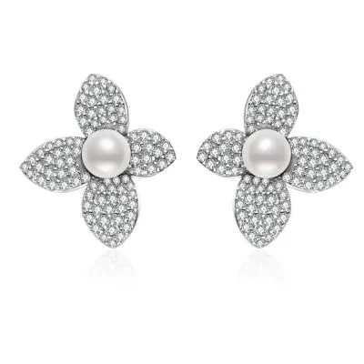 Top Grade Freshwater Pearl Earrings WE00830 | BLOOM