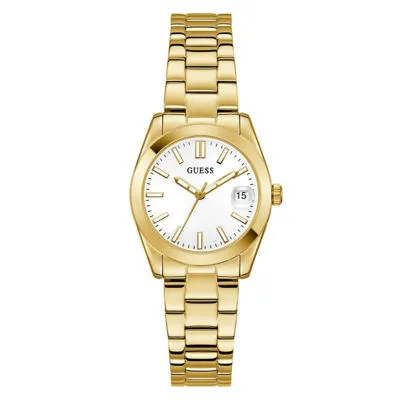 GUESS Women 32mm Gold Case & Recycled Steel Watch (GW0934L2)