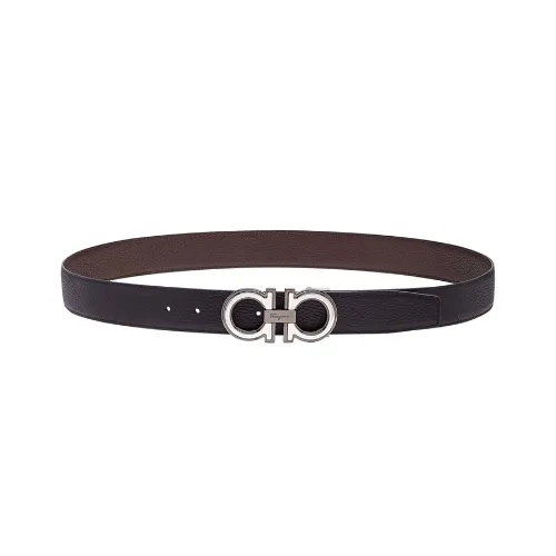 Salvatore Ferragamo/菲拉格慕男士双面可调式Gancini皮带734227-105-C