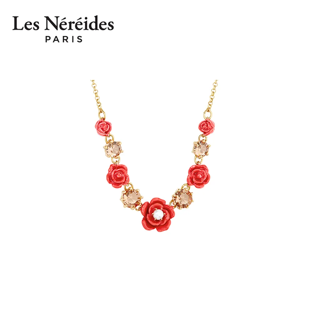 Les Néréides 【新年礼物】卡罗拉玫瑰系列 玫瑰与星钻项链