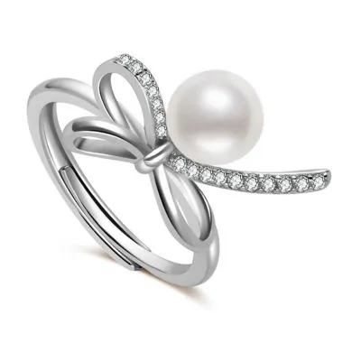 宝丽莱斯 Top Grade Freshwater Pearl Ring WR00427 | RIBBON