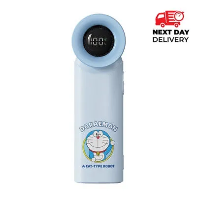 Rock Doraemon Mini Handheld High-Speed Air Duct Turbo Fan with Digital Display
