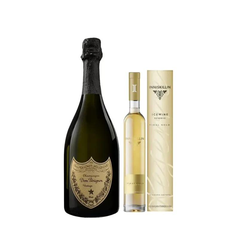 【优惠组合】Dom Pérignon 唐培里侬 年份香槟 750毫升 & Inniskillin 云岭酒庄 金牌威达尔冰酒 375毫升