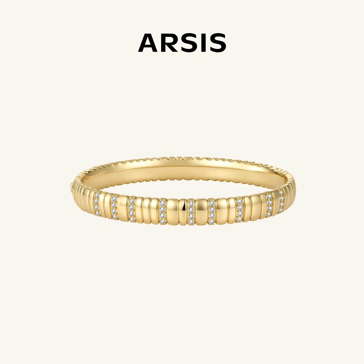 ARSIS 蛇骨手镯（金色宽版）#16