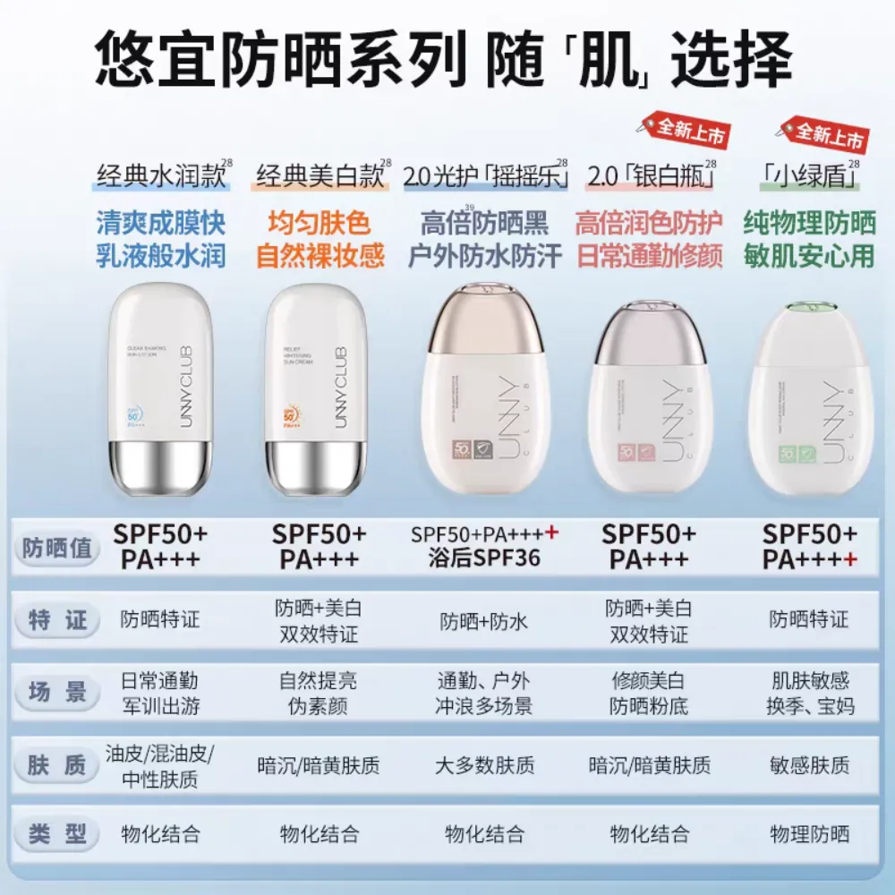 UNNYCLUB 悠宜 丝柔美白隔离防晒霜 50ml