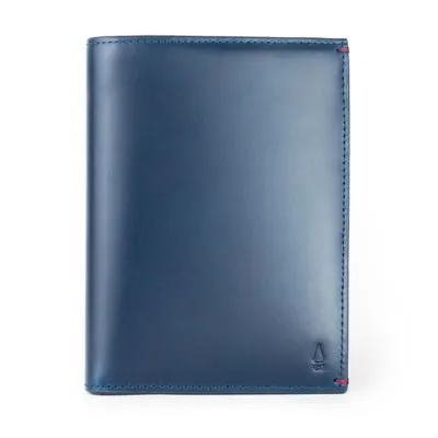 GNOME & BOW Gulliver Cash & Coin Travel Passport Wallet Women Men (100% Genuine USA Wax Leather / RFID Blocking)