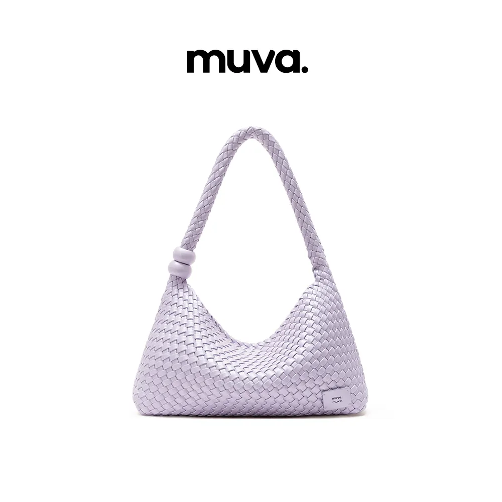 Muva Muva hobo珠光腋下包包 珠光紫