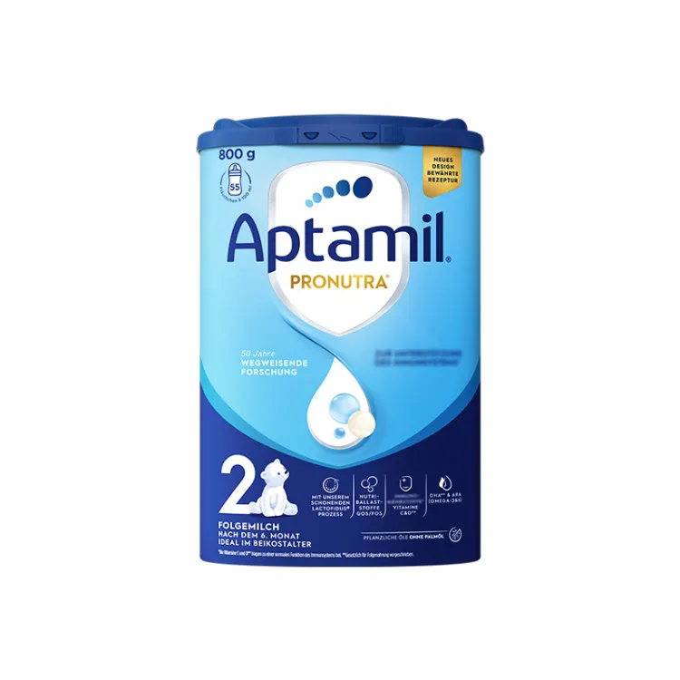 【特卖】爱他美Aptamil德国经典版较大婴儿配方奶粉易乐罐2段（6-10月龄） 800g（有效期至2026/8/1）