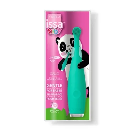 FOREO 逸萨宝贝硅胶声波脉动牙刷-奇异绿【儿童电动牙刷】