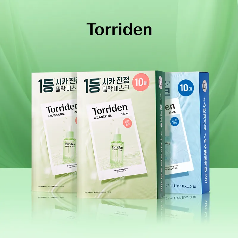 Torriden 桃瑞丹 玻尿酸保湿面膜10片+积雪草面膜20片