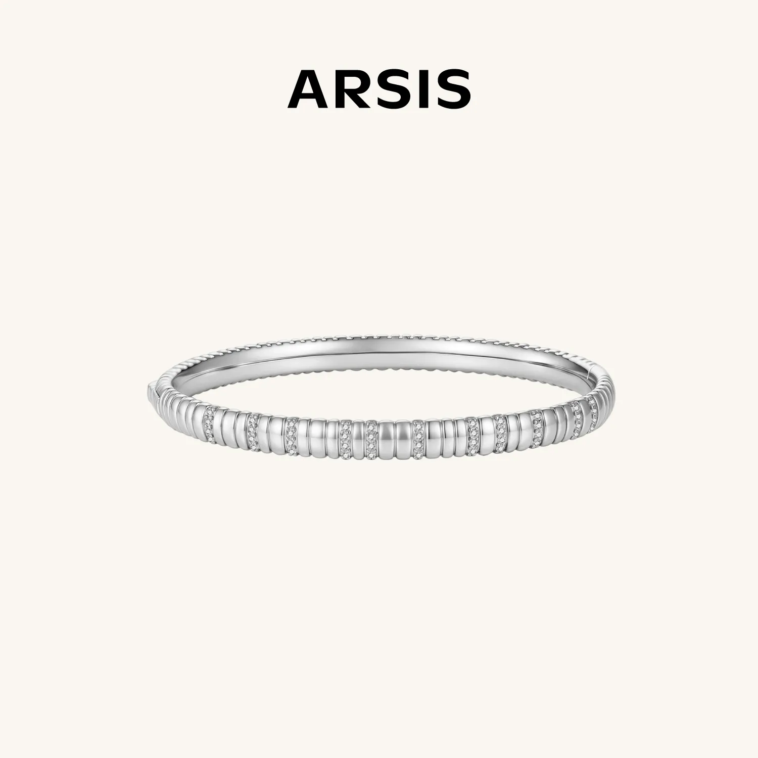 ARSIS 蛇骨手镯（银色窄版）#16