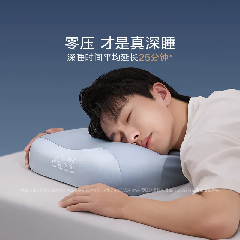 罗莱超柔床品 罗莱 零压深睡枕-蓝色
