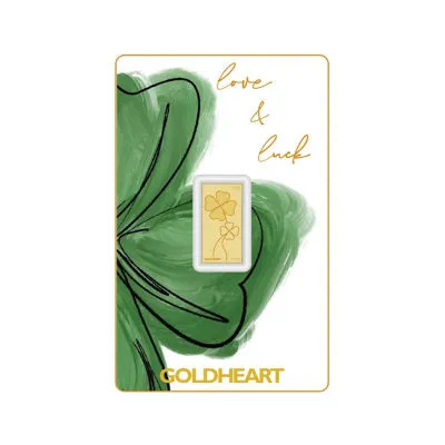 0.1G 999 Gold Lucky Clover Gold Bar
