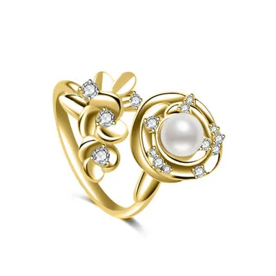 Top Grade Freshwater Pearl Ring WR00383 | ROSE