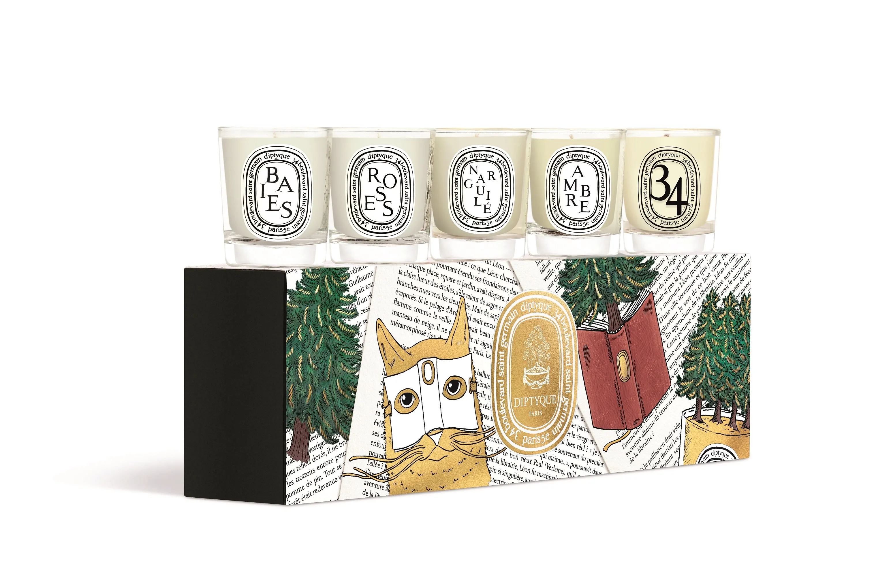 DIPTYQUE 小号香氛蜡烛5只装节日礼盒 - 精选香调