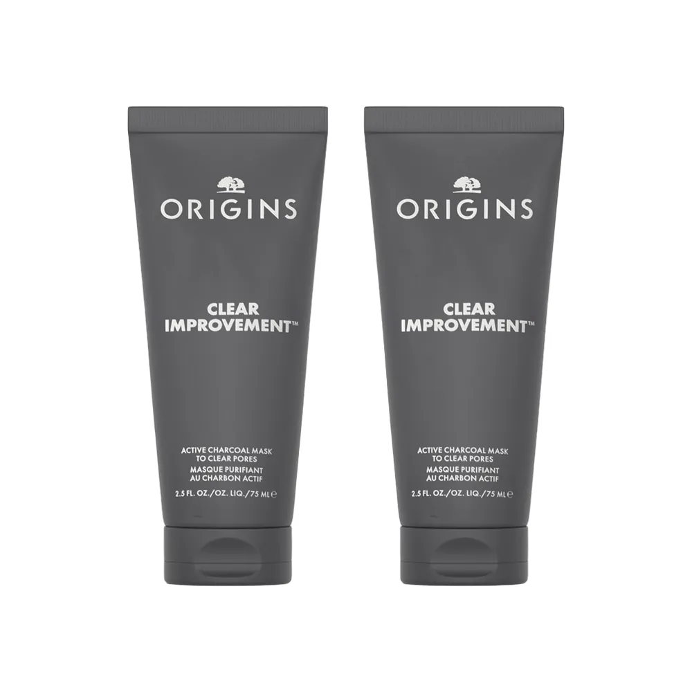 ORIGINS 悦木之源 活性炭毛孔净透面膜双支组合 75ml*2