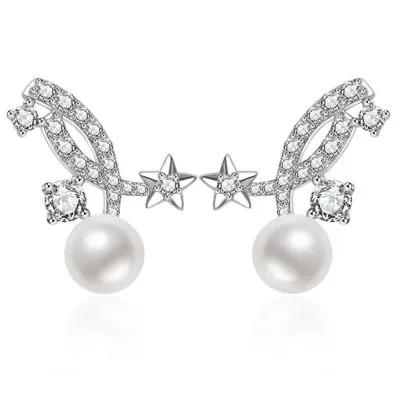 宝丽莱斯 Top Grade Freshwater Pearl Earrings WE00997 | STARRY