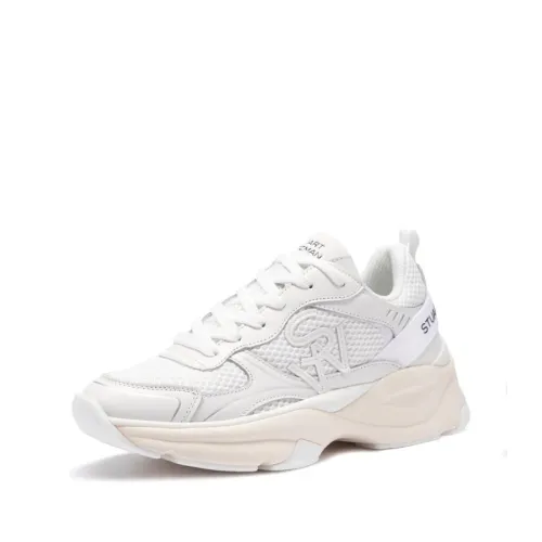 SW TRAINER白 网面/牛皮拼接运动鞋 白色