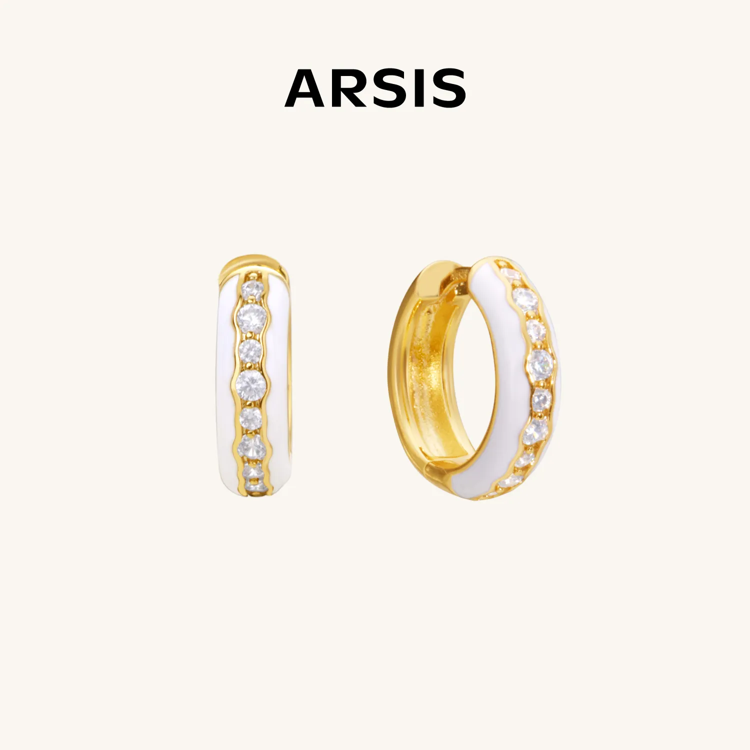 ARSIS 南法沙滩耳钉 金色