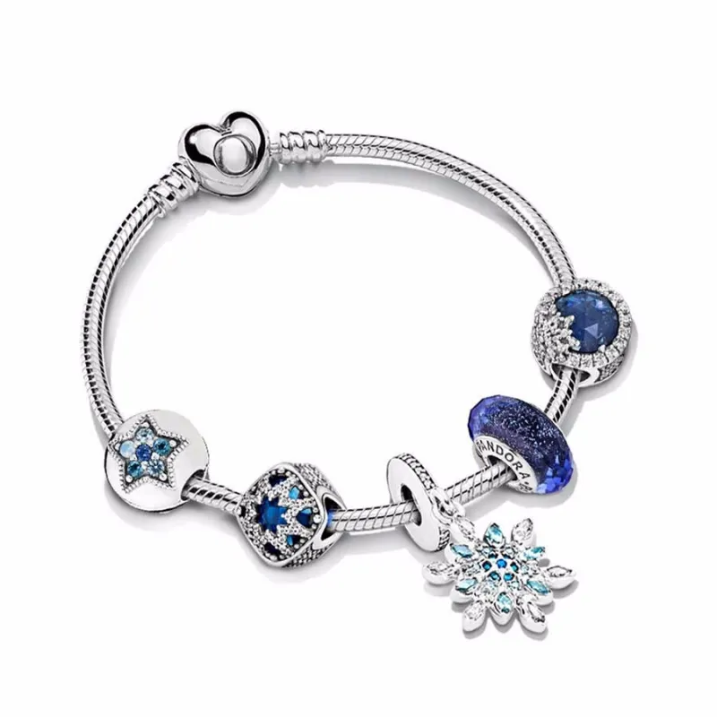 【组合商品】Pandora 闪亮星辰雪花手链套组 19码