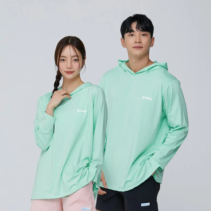 BALLOP IMPACT SEMI-OVER HOOD T-SHIRTS_MINT L