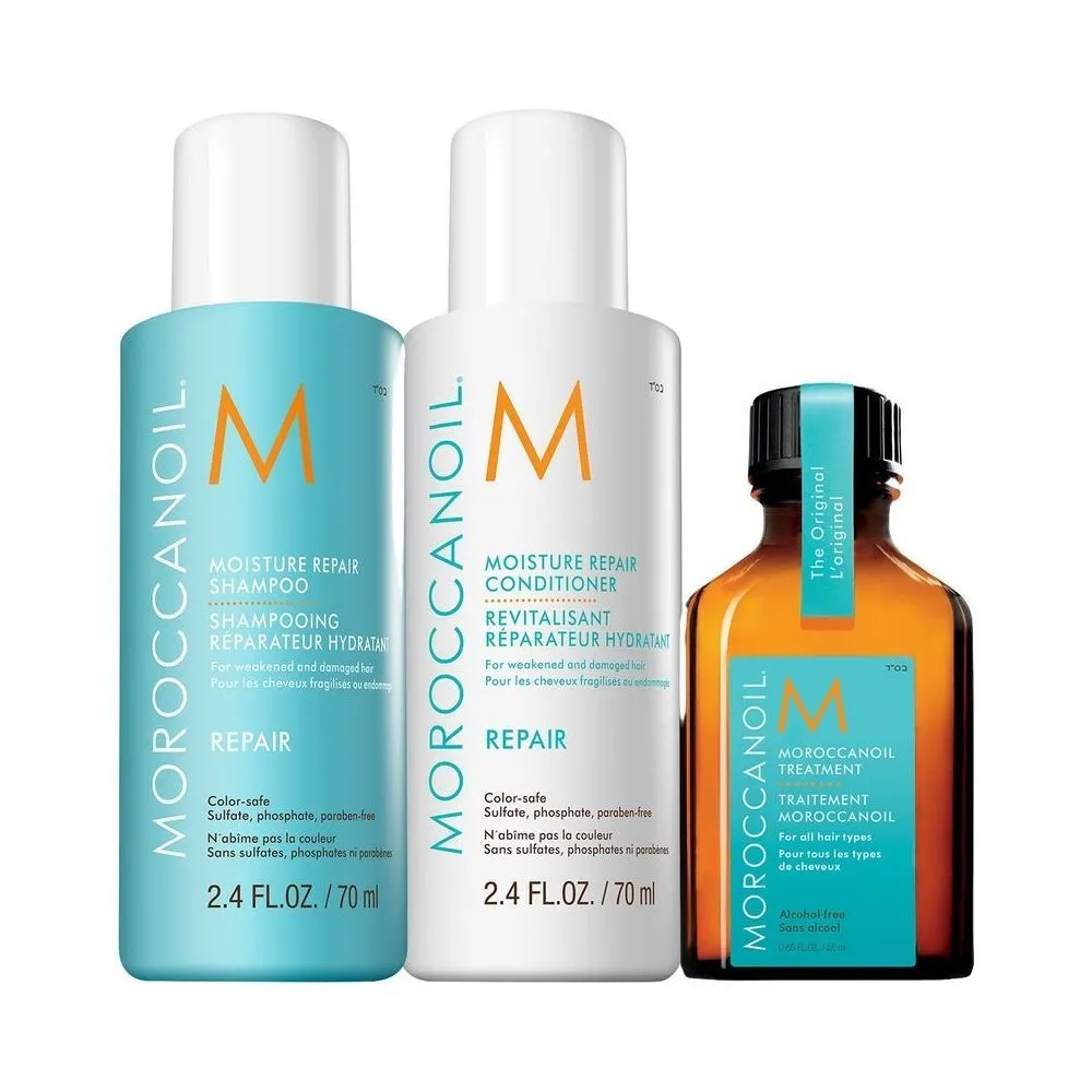 Moroccanoil® 摩洛哥油 修护 + 保湿三件套 70ml + 70ml + 25ml
