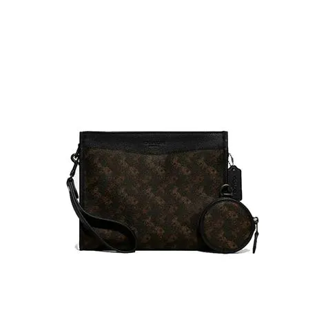 COACH蔻驰马车图案印花混合型收纳袋HITCH多功能斜挎包CC087 A7U