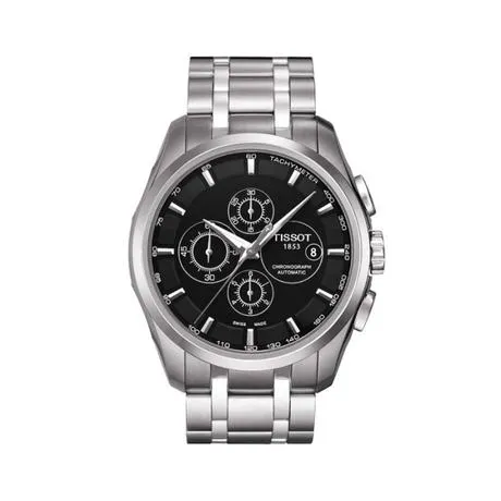 Tissot 天梭库图系列钢带自动机械男士手表