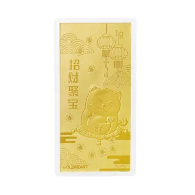 999 Gold 1G Wealth & Prosperity Bar