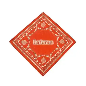 LAFUMA 乐飞叶户外春夏新品露营骑行印花多功能围巾方巾女士头巾 橙色 60*60CM