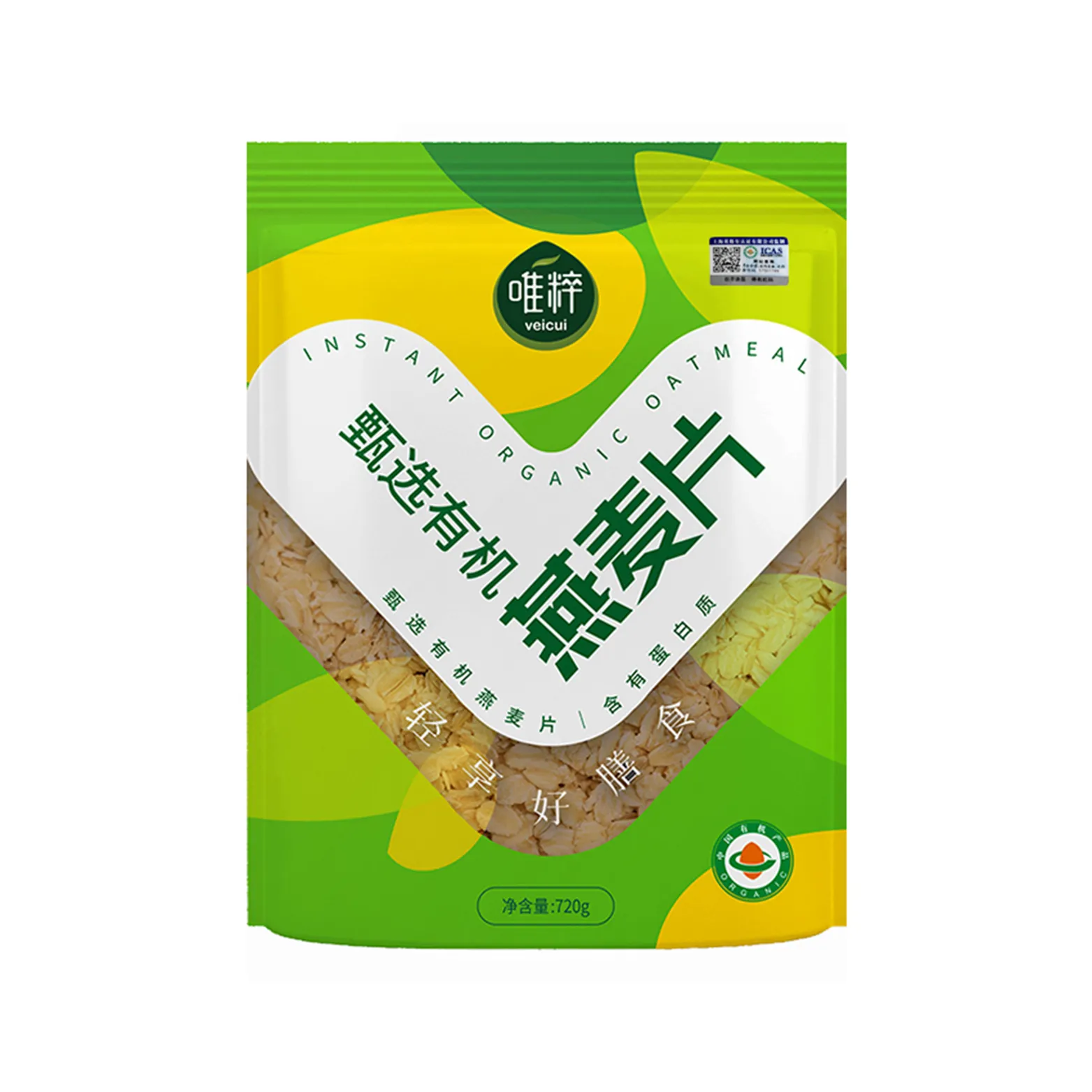 唯粹甄选有机燕麦片720g