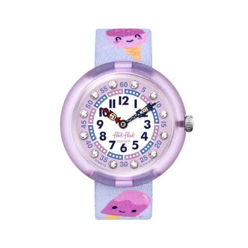 Flik Flak飞菲Pool in Miami系列甜蜜雪糕Yum儿童石英手表