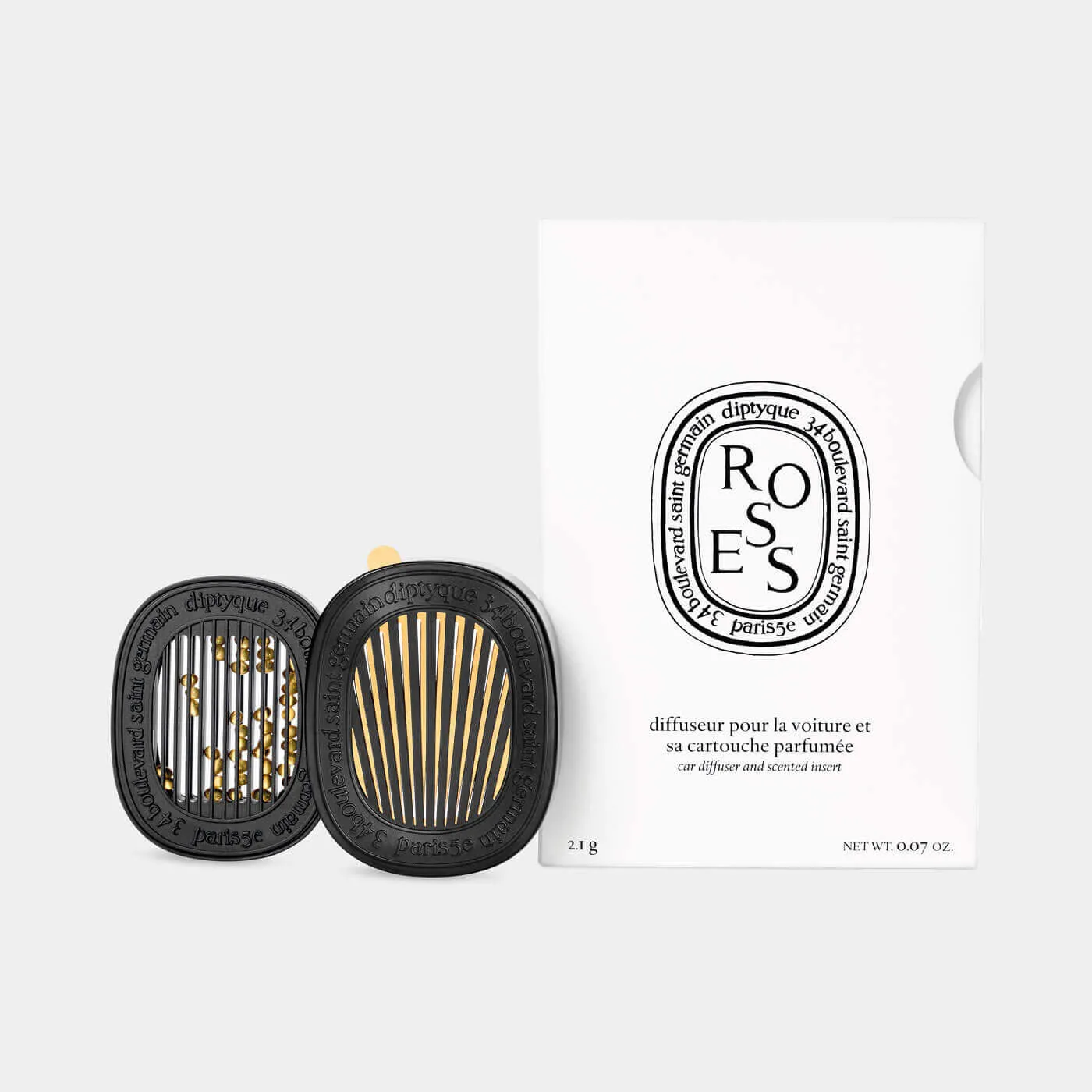 蒂普提克 Diptyque 汽车用香熏 Car Diffuser with Roses Insert 黑色